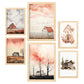 Nacnic Set de 6 Láminas Estampados Decorativos Casa de Campo