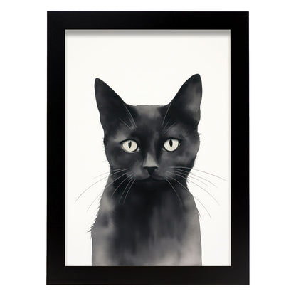 Lamina Nacnic de Gato Negro para Guardería y Hogar