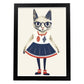 Nacnic Lámina de Lady Fox con Vestido