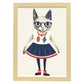 Nacnic Lámina de Lady Fox con Vestido