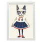 Nacnic Lámina de Lady Fox con Vestido