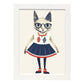 Nacnic Lámina de Lady Fox con Vestido