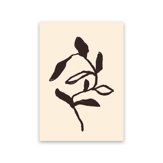 Nacnic Lámina Flor Negra