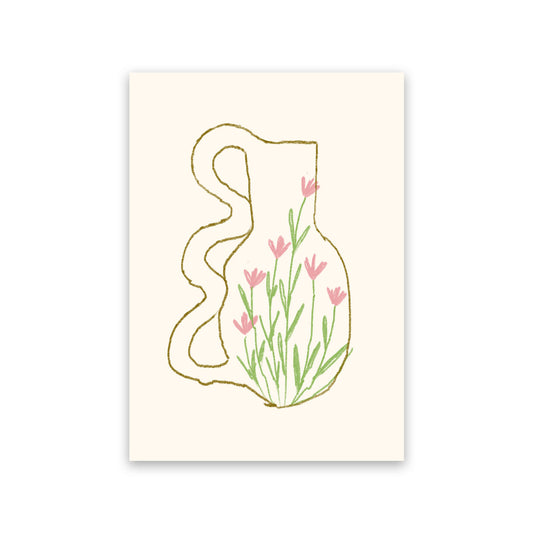 Nacnic Lámina de Jarrón de Flores de Pared