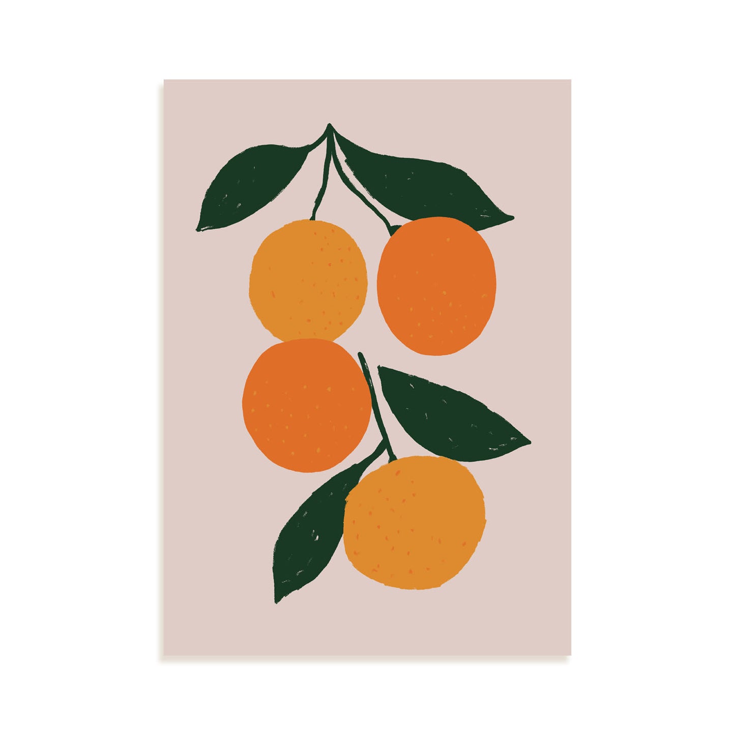 Nacnic Lámina Decorativa de Naranjas de Frutas